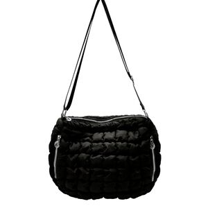 NWT Valentino Orlandi Black Quilted Crossbody Bag